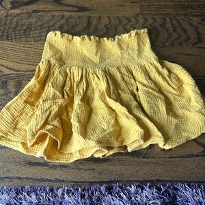 Women’s yellow skirt